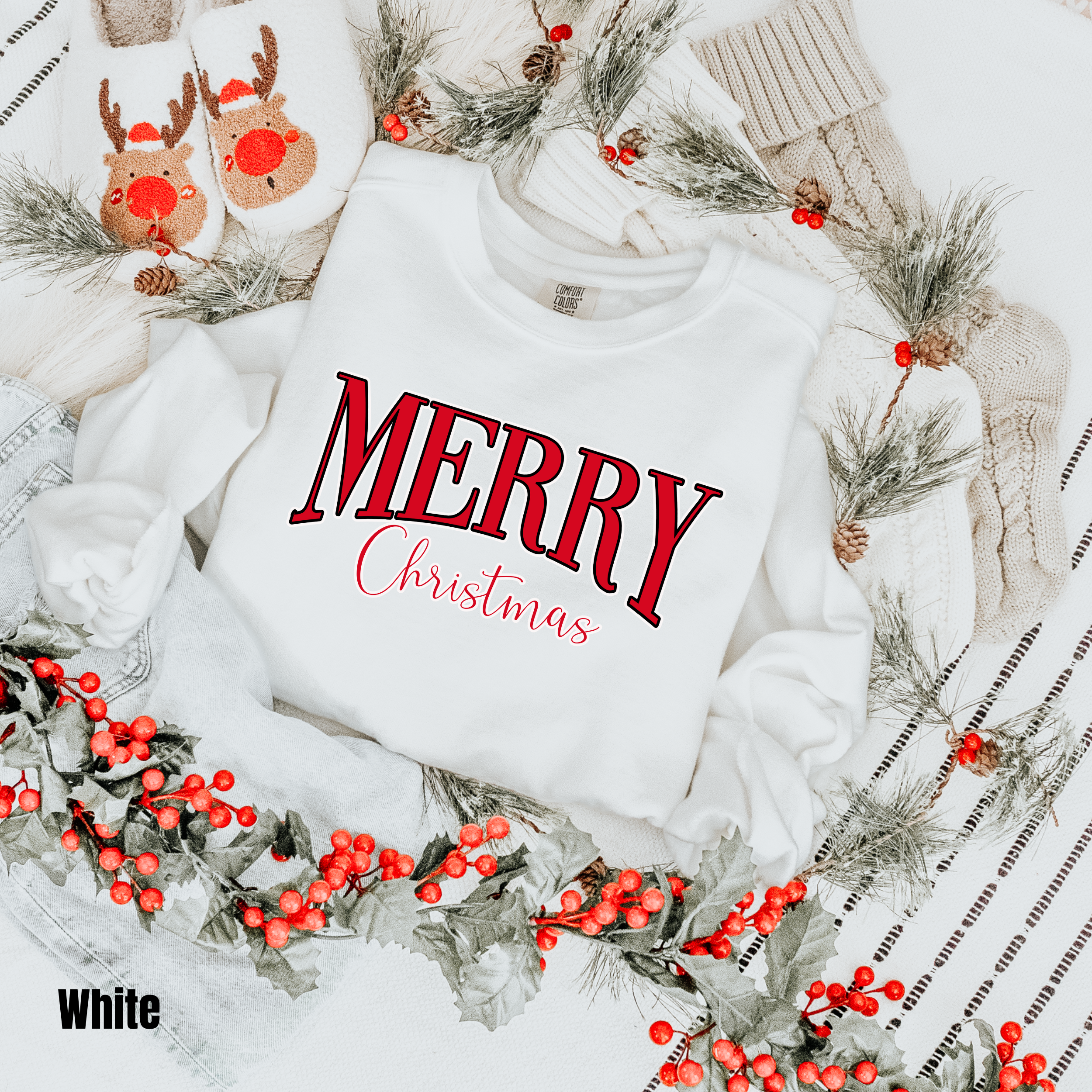 Merry Christmas  #1 Comfort Colors Sweatshirt