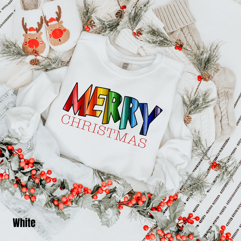 Merry Christmas  #2 Comfort Colors Sweatshirt