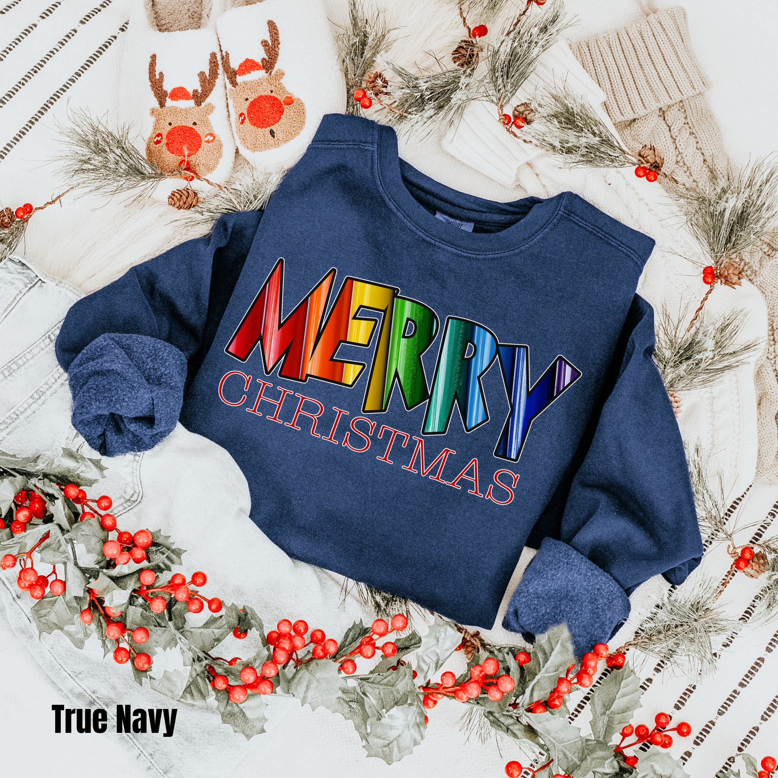 Merry Christmas  #2 Comfort Colors Sweatshirt