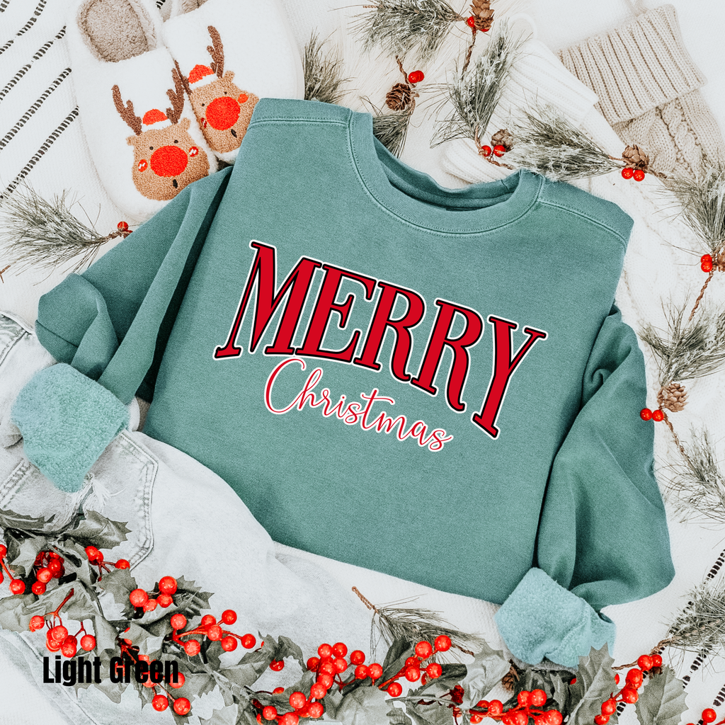 Merry Christmas  #1 Comfort Colors Sweatshirt