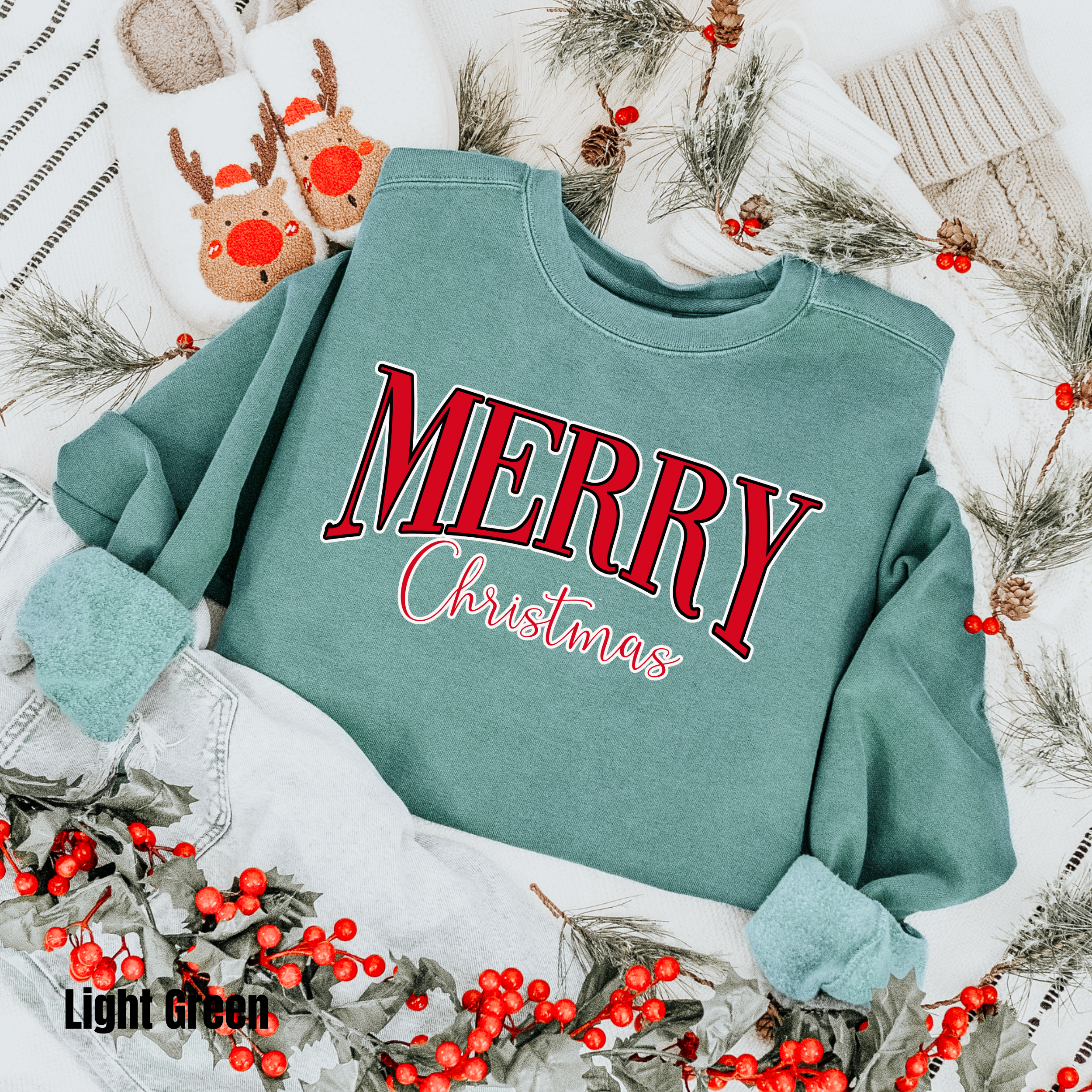 Merry Christmas  #1 Comfort Colors Sweatshirt