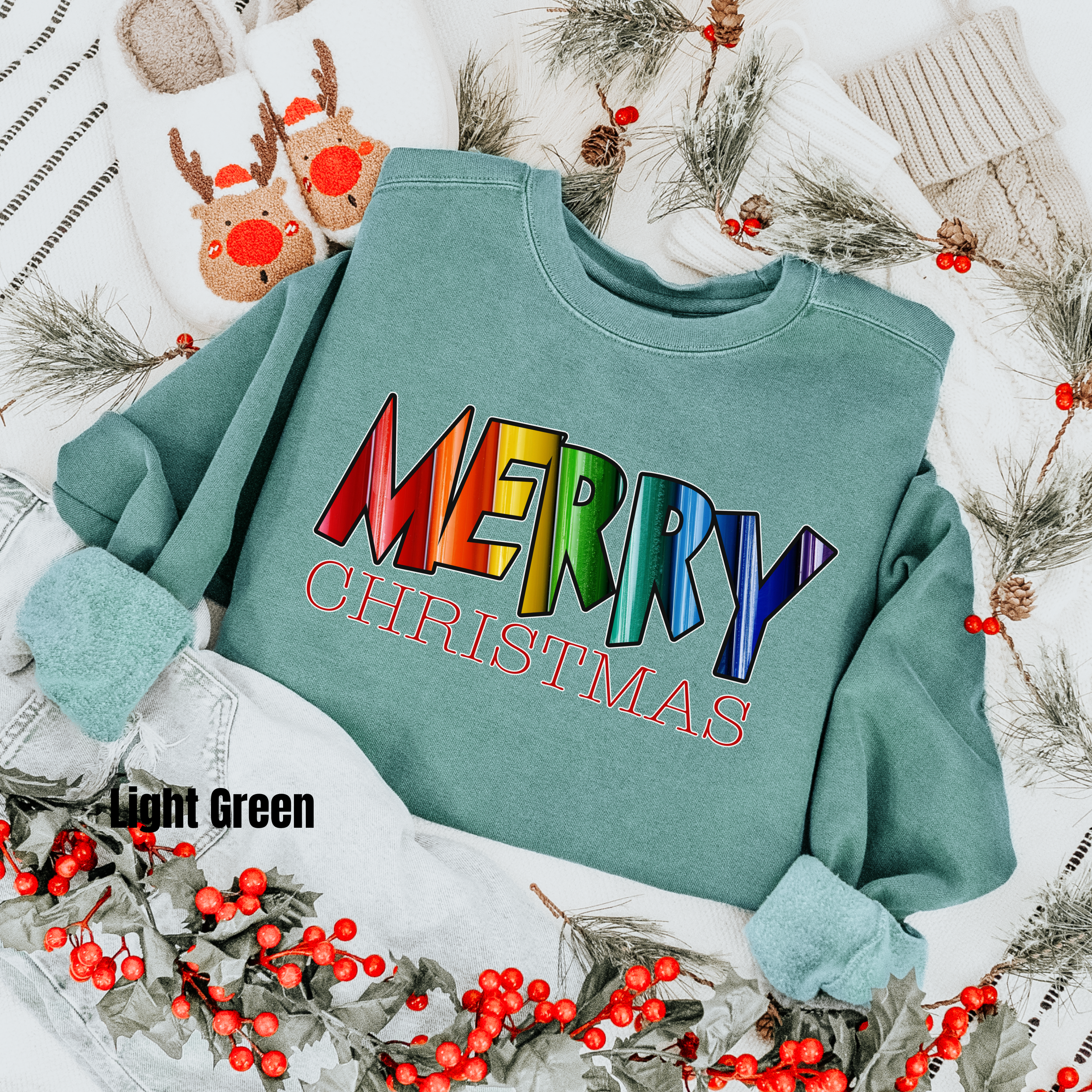 Merry Christmas  #2 Comfort Colors Sweatshirt