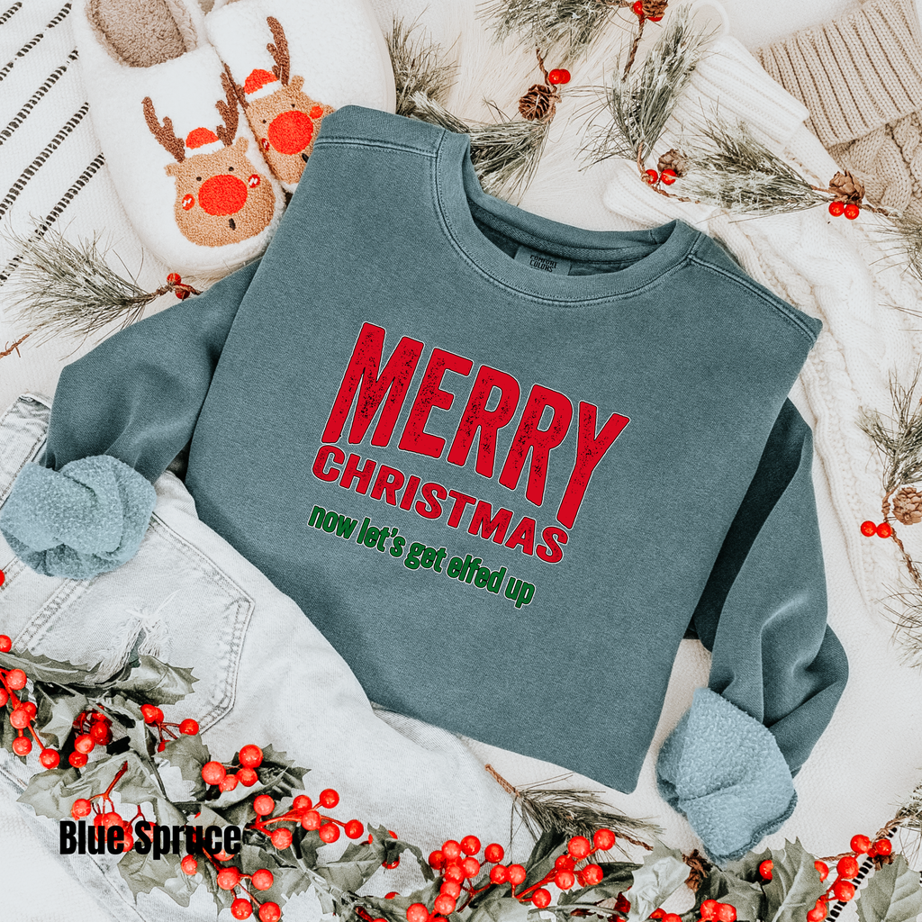 Merry Christmas  #3 Comfort Colors Sweatshirt