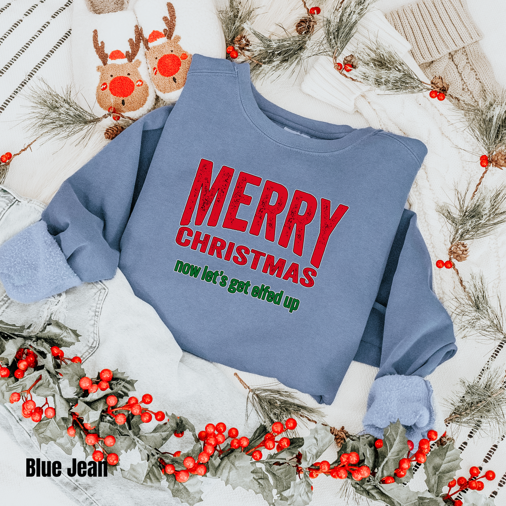 Merry Christmas  #3 Comfort Colors Sweatshirt